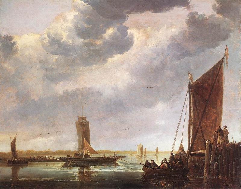 CUYP, Aelbert The Ferry Boat fg oil painting picture